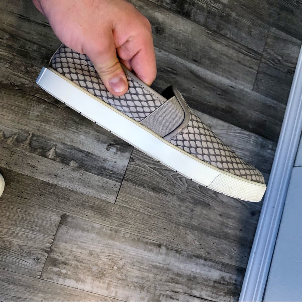 Vince Reptile Gray Snake Python Slip On Casual Sh… - image 6